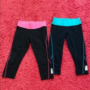 VS PINK Yoga Cropped Pants XS - 2 piece
